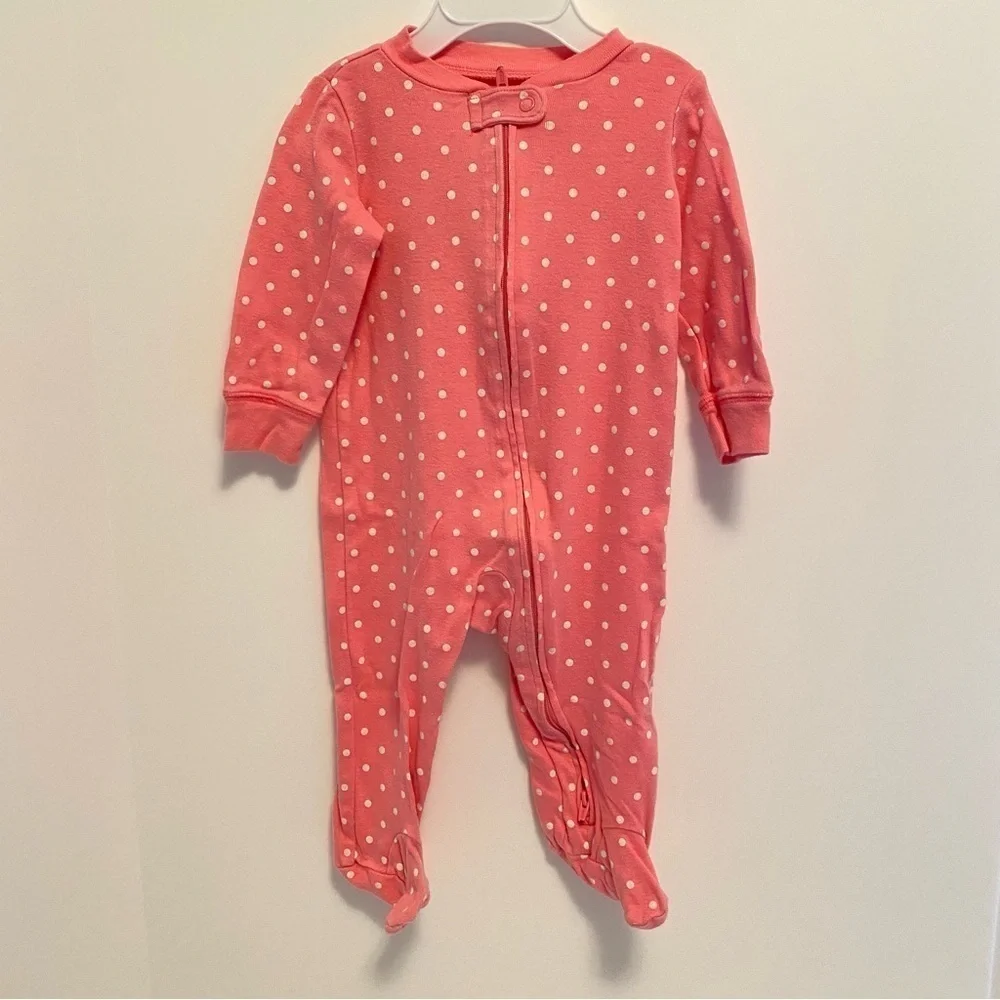 Carter's Baby Girl Infant Cotton Footie PJs 4 Pairs Size 9 Months